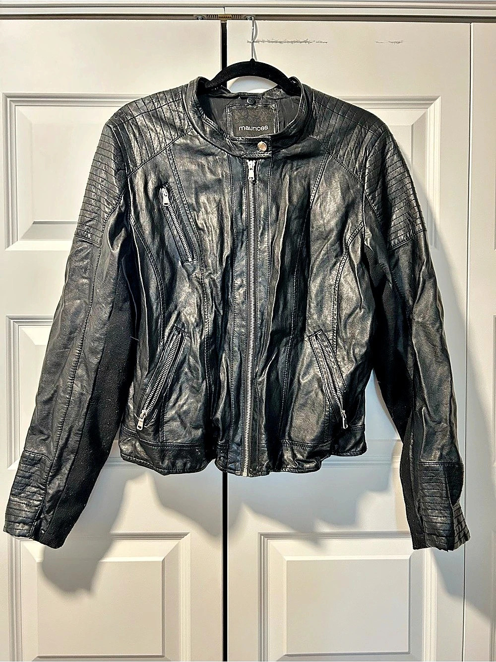 Maurice’s Faux Leather Moto Jacket Black XXL